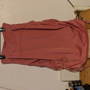 PKC Collection Mauve Pink Modest Athletic Skirt with Capri Leggings Large